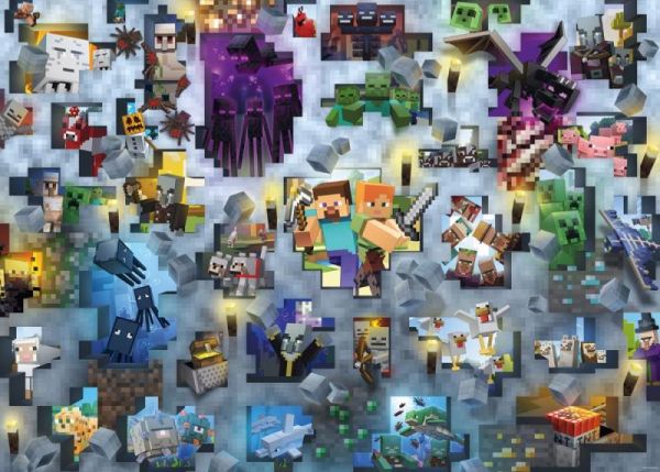 Ravensburger Puzzle CHallenge Minecraft 1000 dílků