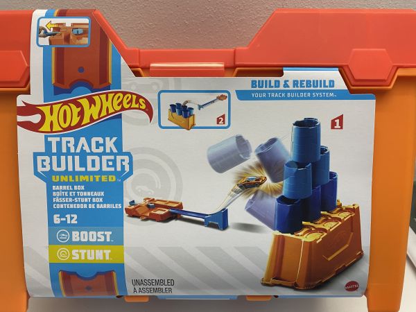 HW Track builder box s překážkami 2 varianty Mattel