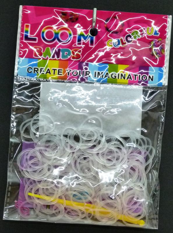Loom Bands gumičky měnící barvu růžové sáček